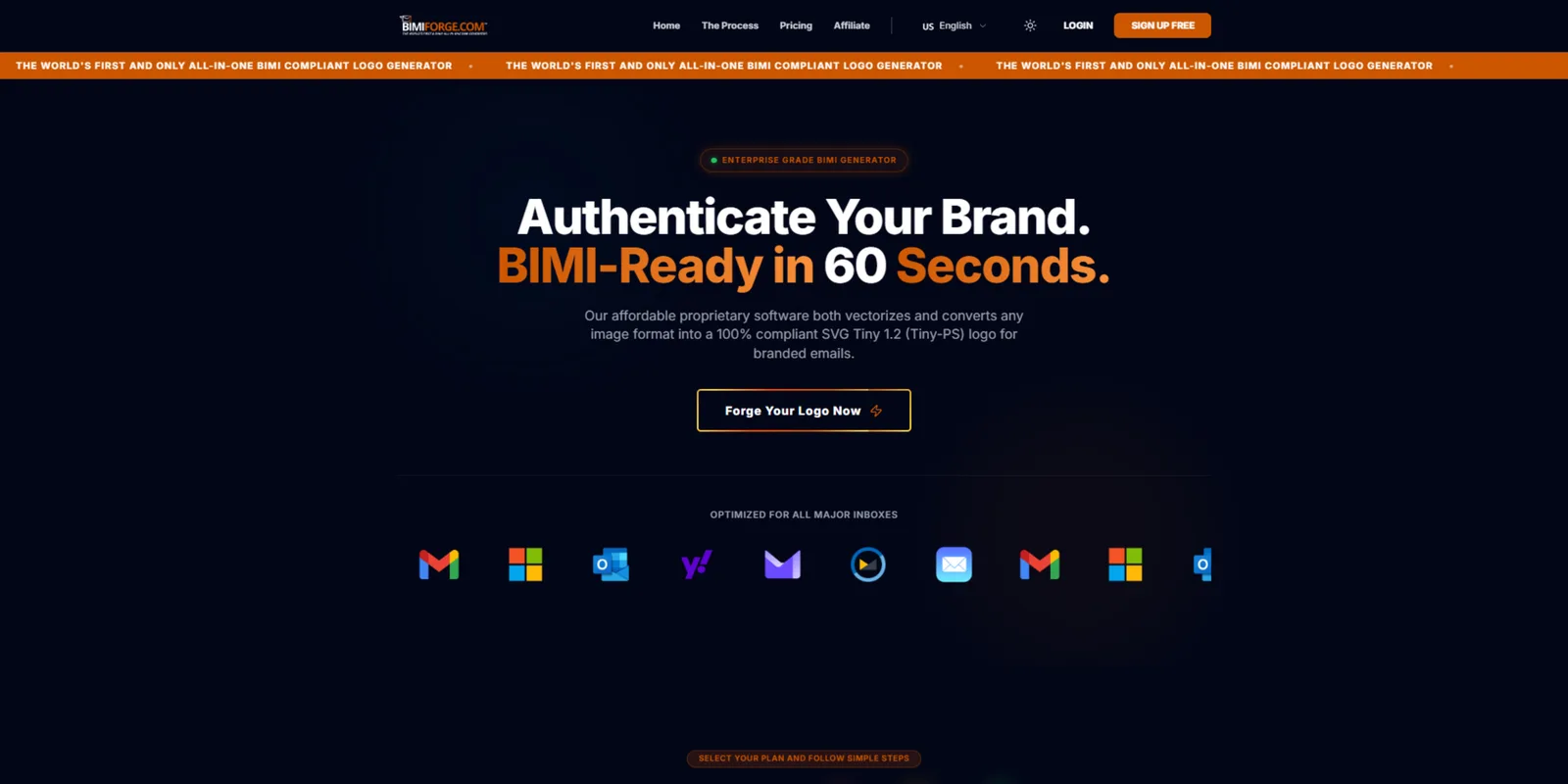 BIMI Forge home screen